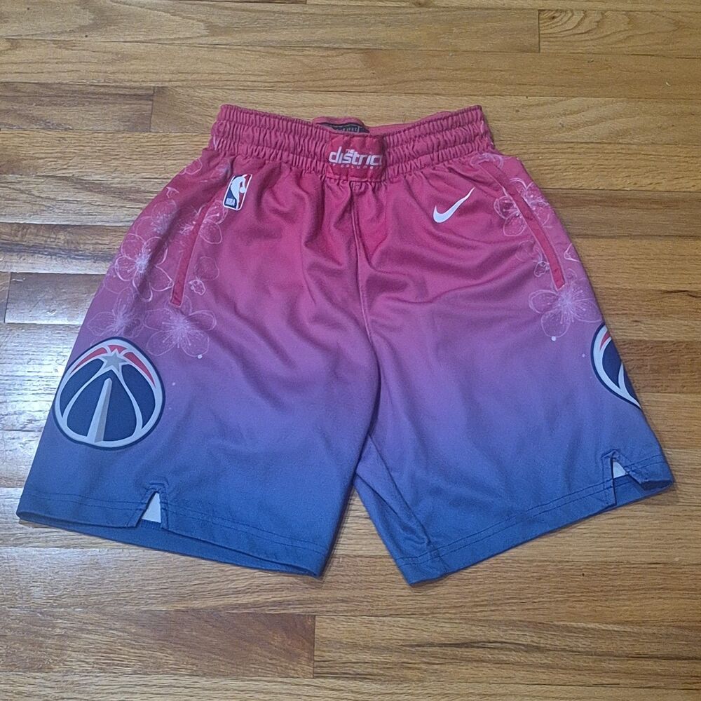 Nike Washington Wizards City Edition Swingman Shorts Cherry Blossom - Small 30